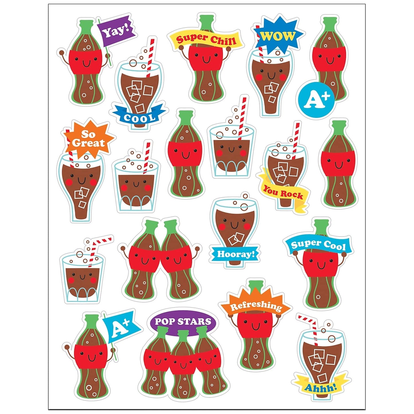 (6 PK) COLA STICKERS SCENTED