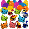 stargo 8 Pack Colorful Prefilled Easter Eggs with toys - mini Aircraft, pull-back Helicopters & Airplanes, Bright Plastic Easter