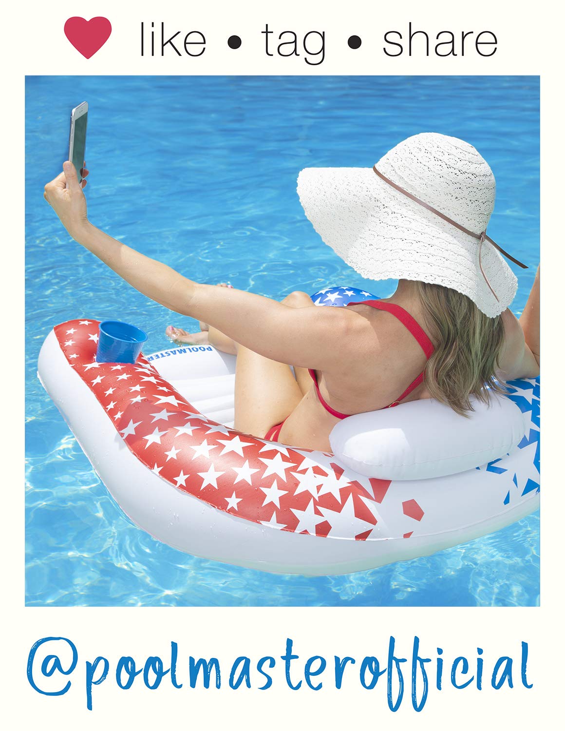 Poolmaster American Stars Paradise Water Chair Swimming Pool Float