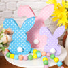 3 Pcs Easter Bunny Table Wooden Signs Decor Spring Farmhouse Wood Bunnies Cute Easter Craft Freestanding Centerpiece Signs for K