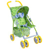 Baby Doll Stroller for Toddlers 1-3, Pillow Animal Toy Stoller for Dolls, Green Folding Baby Toy Stroller for Dolls, Foldable Ba
