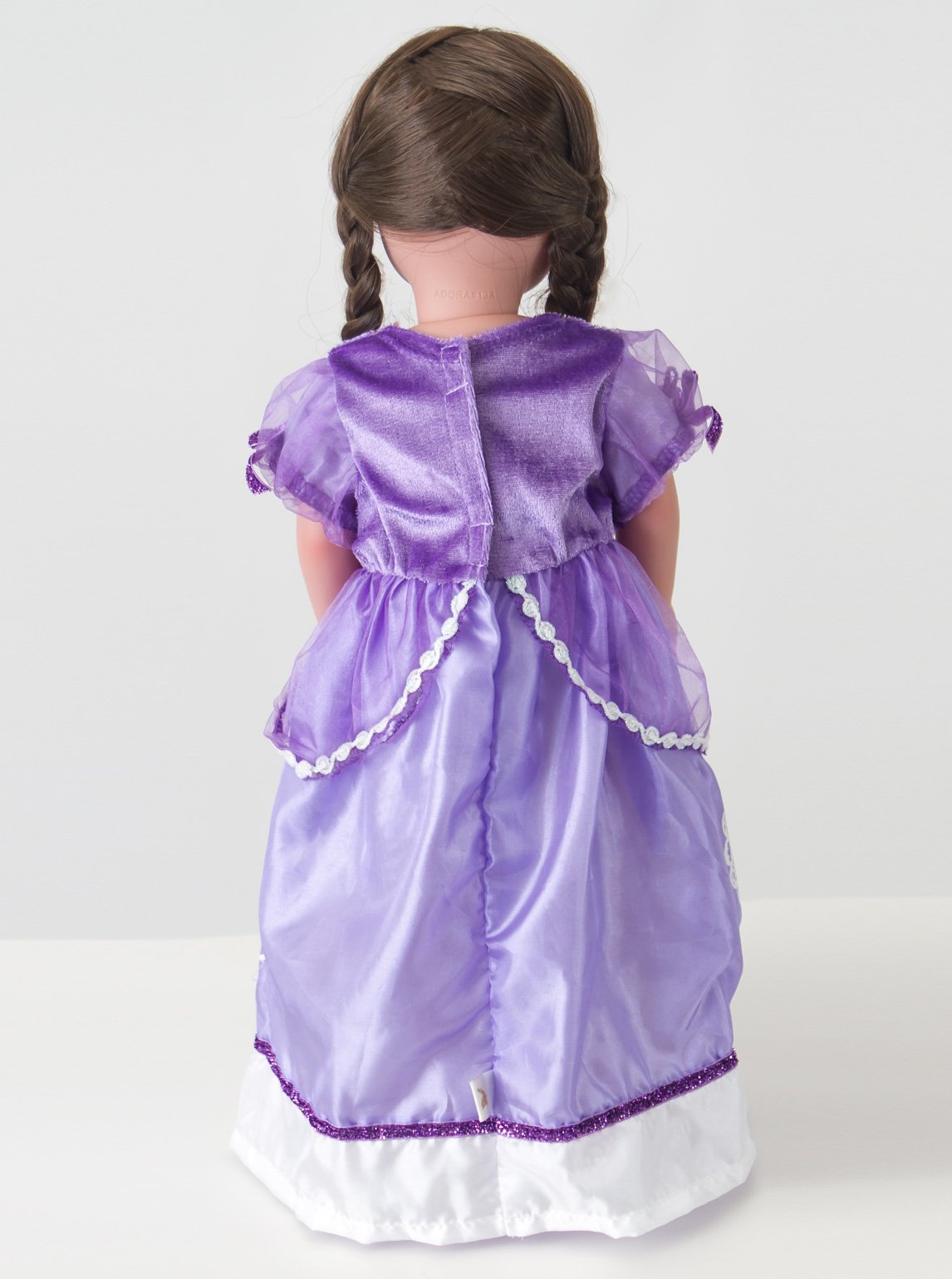 Little Adventures Amulet Princess Doll Dress - Doll Not Included - Machine Washable Child Pretend Play And Party Doll Clothes With No Glitter Purple