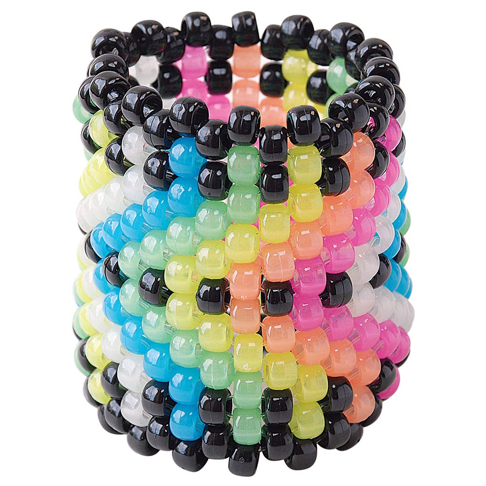 The Beadery Ultra Kandi Rave Bead Glow Bucket, Dark Multicolor