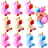 Meooeck 12 Pcs Unicorn Stress Relief Toys Stress Balls for mature-themed Small Animal Fun Squeeze Cute Fidget Toys for Birthday Party Office Christmas Stocking Stuffer Gift ADHD Autism Anxiety