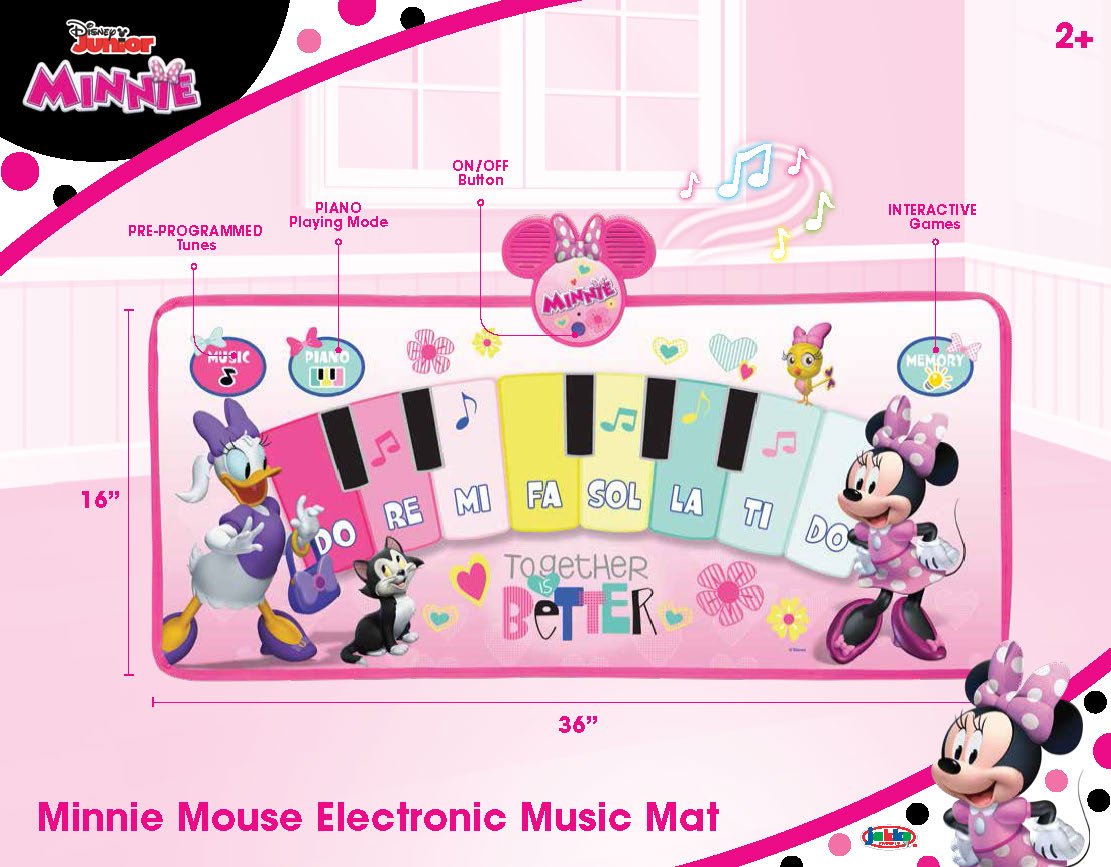 Minnie Mouse Music Mat Together Is Better Electronic Piano Mat