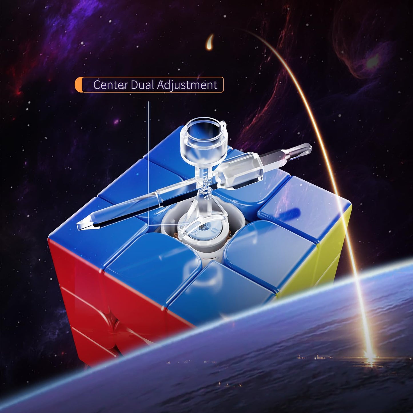Moyu Weilong Wrm V10 2024 Magnetic Speed Cube 3X3 Stickerless Puzzle Cube Professional Magnetic Master Cube (Standard Magnetic V