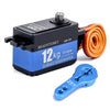 Readytosky Digital 12kg Servo 180 Degree High Torque Full Metal Gear Low Profile Servo+25T Steering Servo Arm for 1/10 RC Car