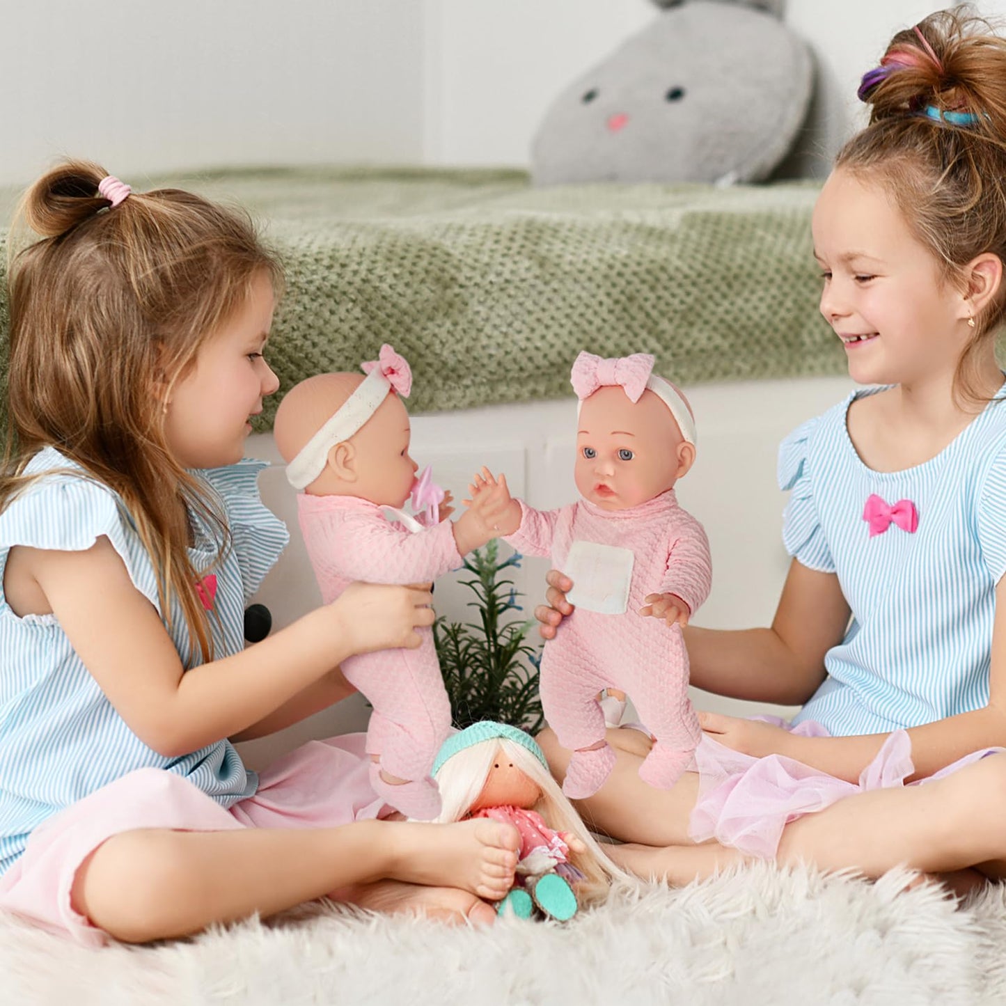Chyyeerkidd 12'' Baby Doll In Gift Box - Toddler Baby Doll Set With Pacifier, Feeding Bottle, Blanket | Great Gift For 3+ Year G
