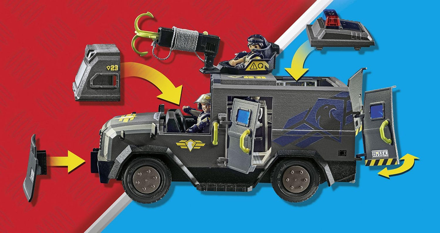 Playmobil Tactical Unit All-Terrain Vehicle Model 71144 - Multicolor Plastic Toy