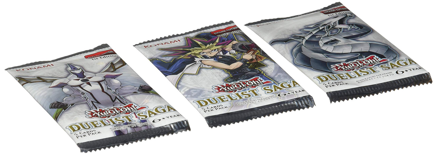 Yu-Gi-Oh Cards - Duelist Saga Pack (3 Packs, 15 Cards Total)