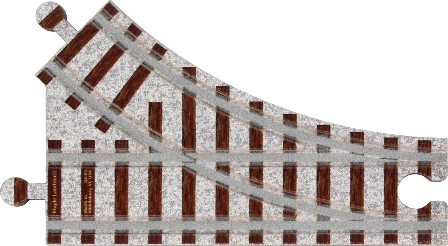 Wooden Train Track - Switch Pair - Made in USA