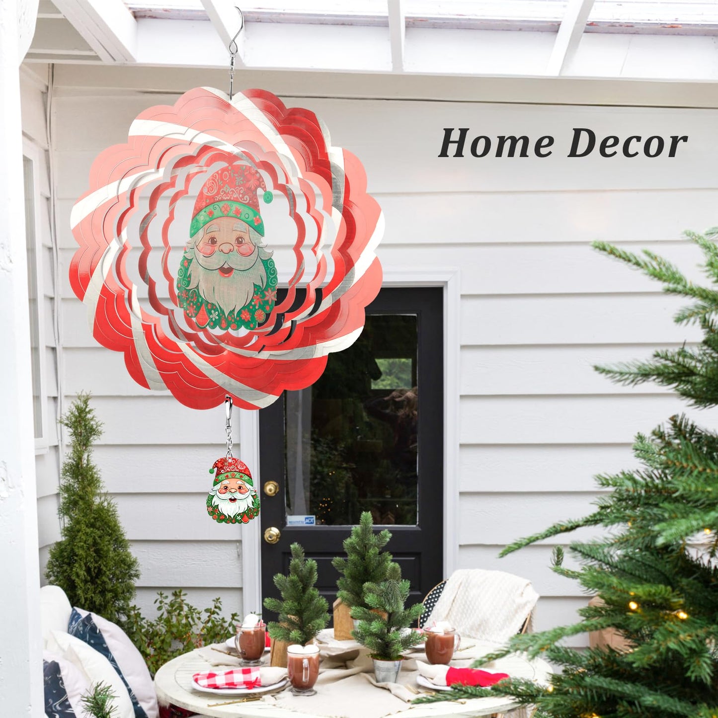 N&T Nieting Wind Spinners 12 Inch Snowman Wind Spinner For Outdoor & Indoor Decorations, Wind Spinner For Christmas Ornament Gifts