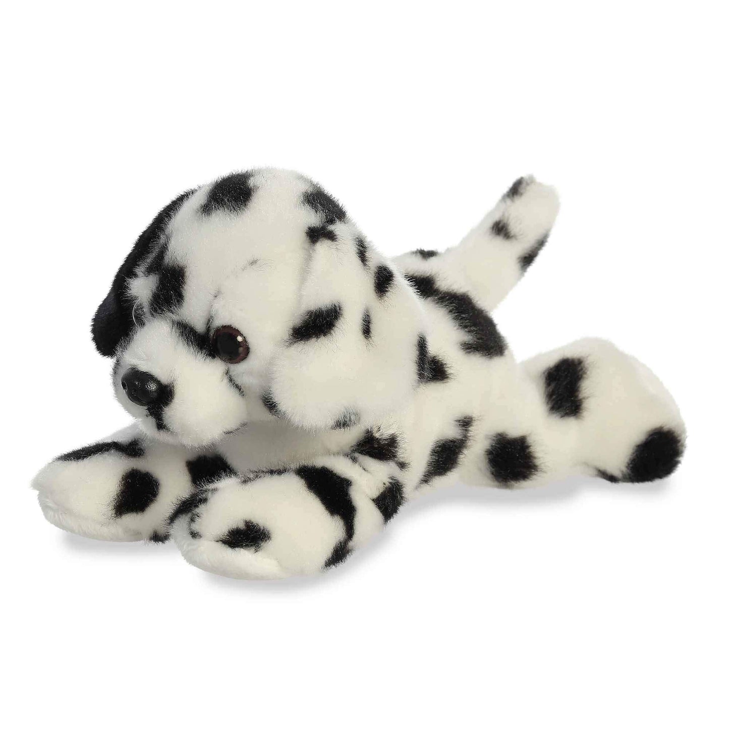 Aurora Mini Flopsie Dipper Dalmatian Stuffed Animal - 8" White Polyester - Adorable Small Toy