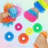 YJLink 5 Packs Squishy Fidget Bracelets, Medium Silicone Multi-colored Sensory Toys for Kids and Adults