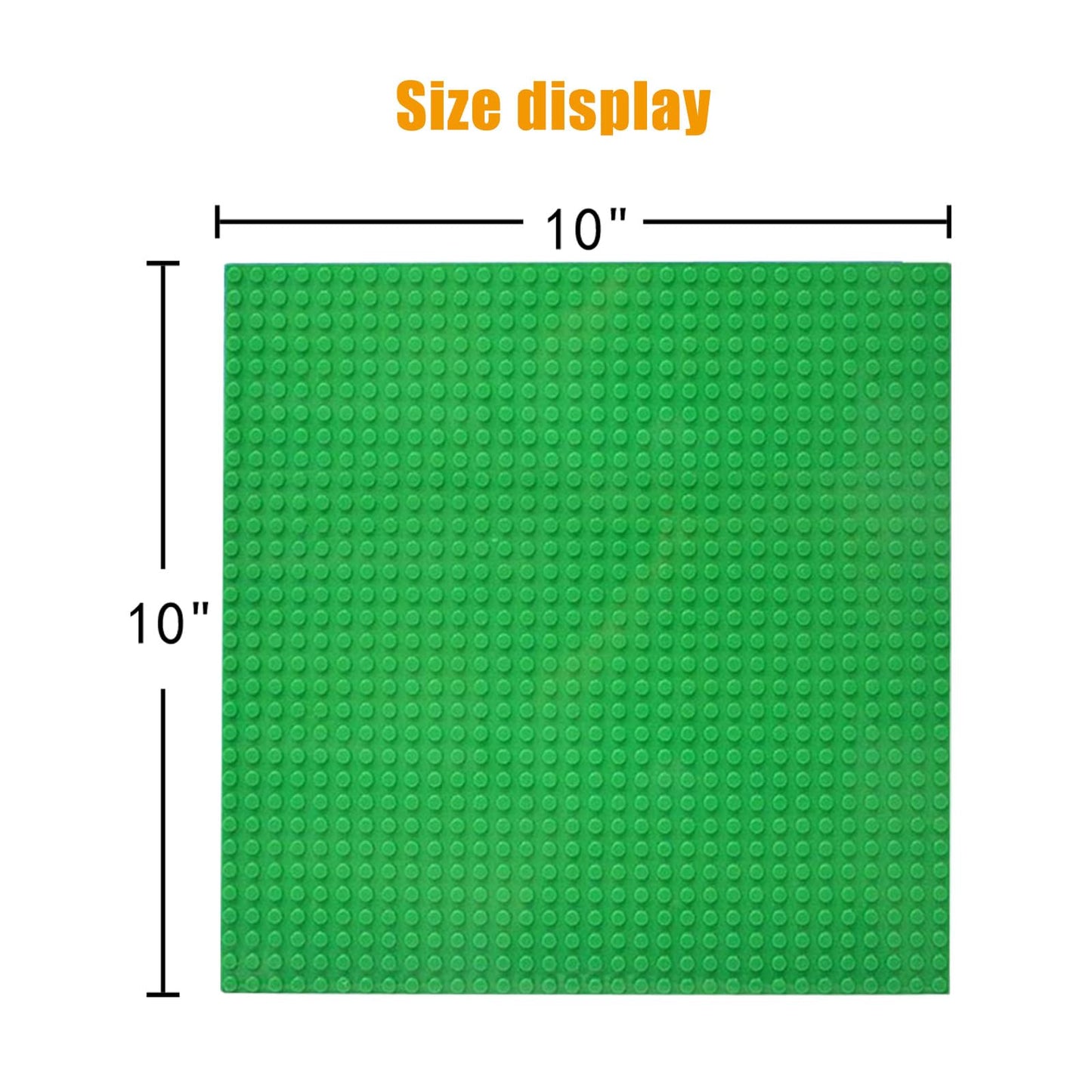 8 Pack Peel And Stick Baseplates, Stickers Baseplates, Compatible With All Major Brands - 10 Inch X 10 Inch (4 Green And 4 Gray)