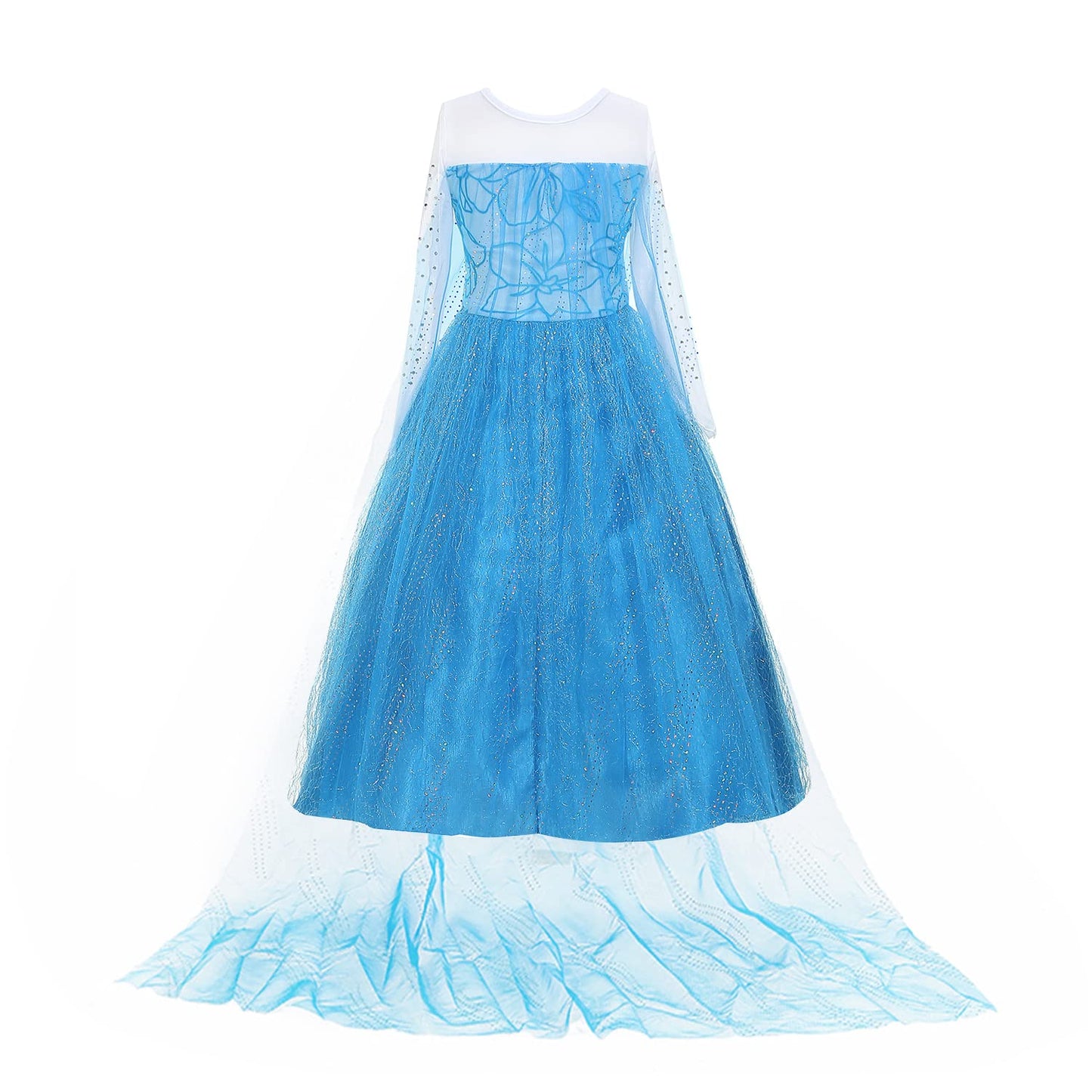 Princess Costumes For Girls Dress Up Clothes For Little Girls Toddler Costume With Accessories Crown Christmas Birthday Party (110 3-4 Years)