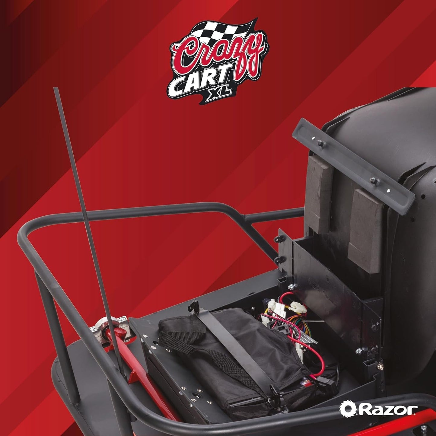 Razor Crazy Cart Xl Electric Scooter, Black, One Size