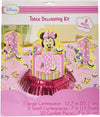 Amscan Disney Minnie 1st Birthday Value Table Decorating Kit, 1 pack (23 pcs)