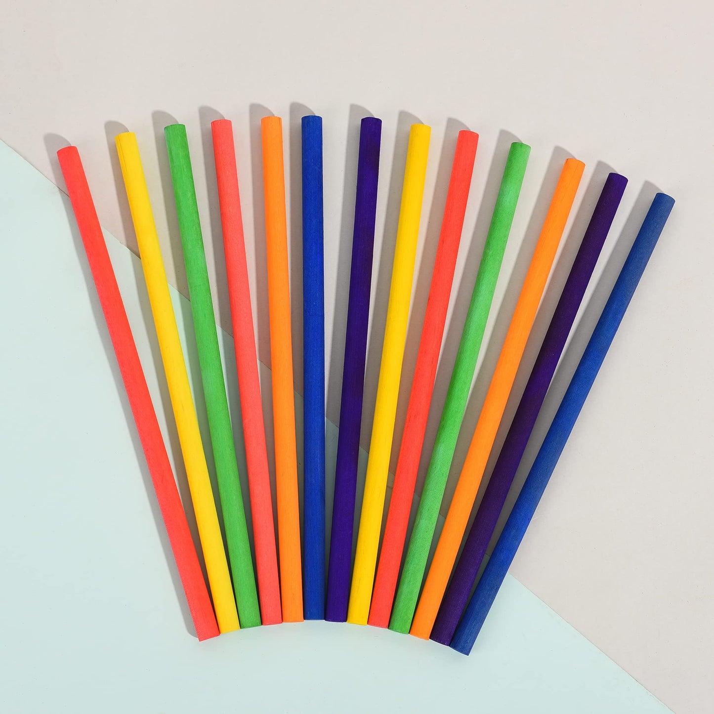 60 Pieces Rhythm Sticks For Kids Bulk, 12 Inch Wood Lummi Sticks Music Classroom Percussion Instruments, 6 Colors
