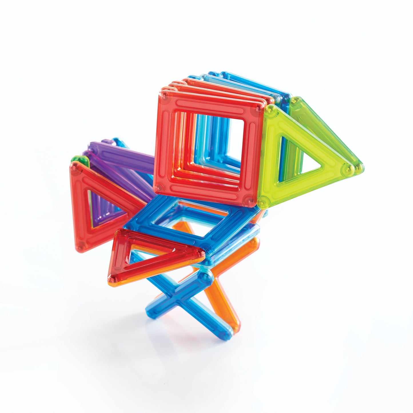 Guidecraft Powerclix Frames Magnetic Building Toys Set - 48 Piece, Stem Skills Development Toy