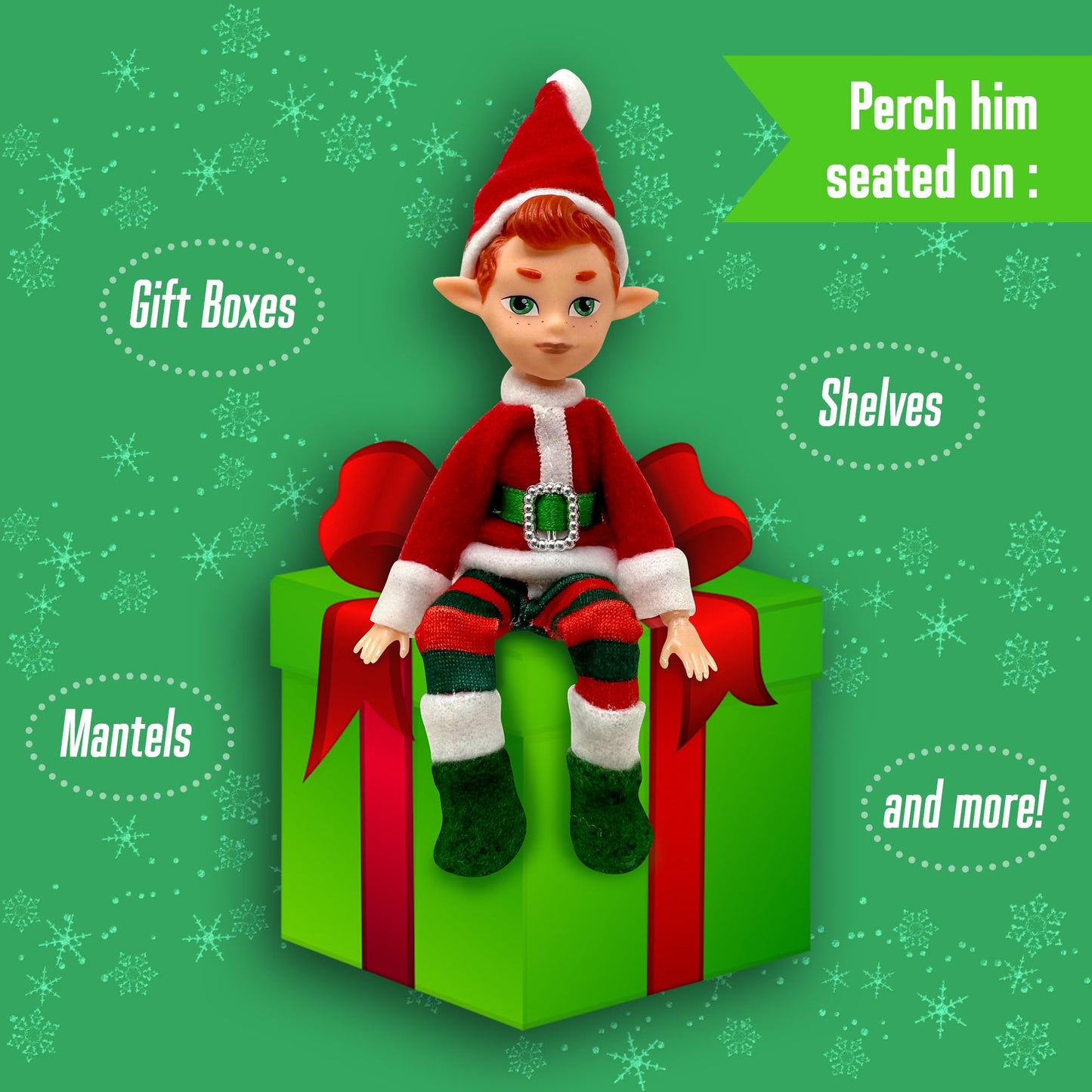 The Original Elf Christmas Dolls, Mini 5.5'' Christmas Elf Doll, Toy Elf For Kids Or D Cor, Toy Elf Dolls For Christmas, Christ