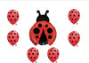 1 X Ladybug Balloon Set Birthday Party Baby Shower Decorations Supplies (7)