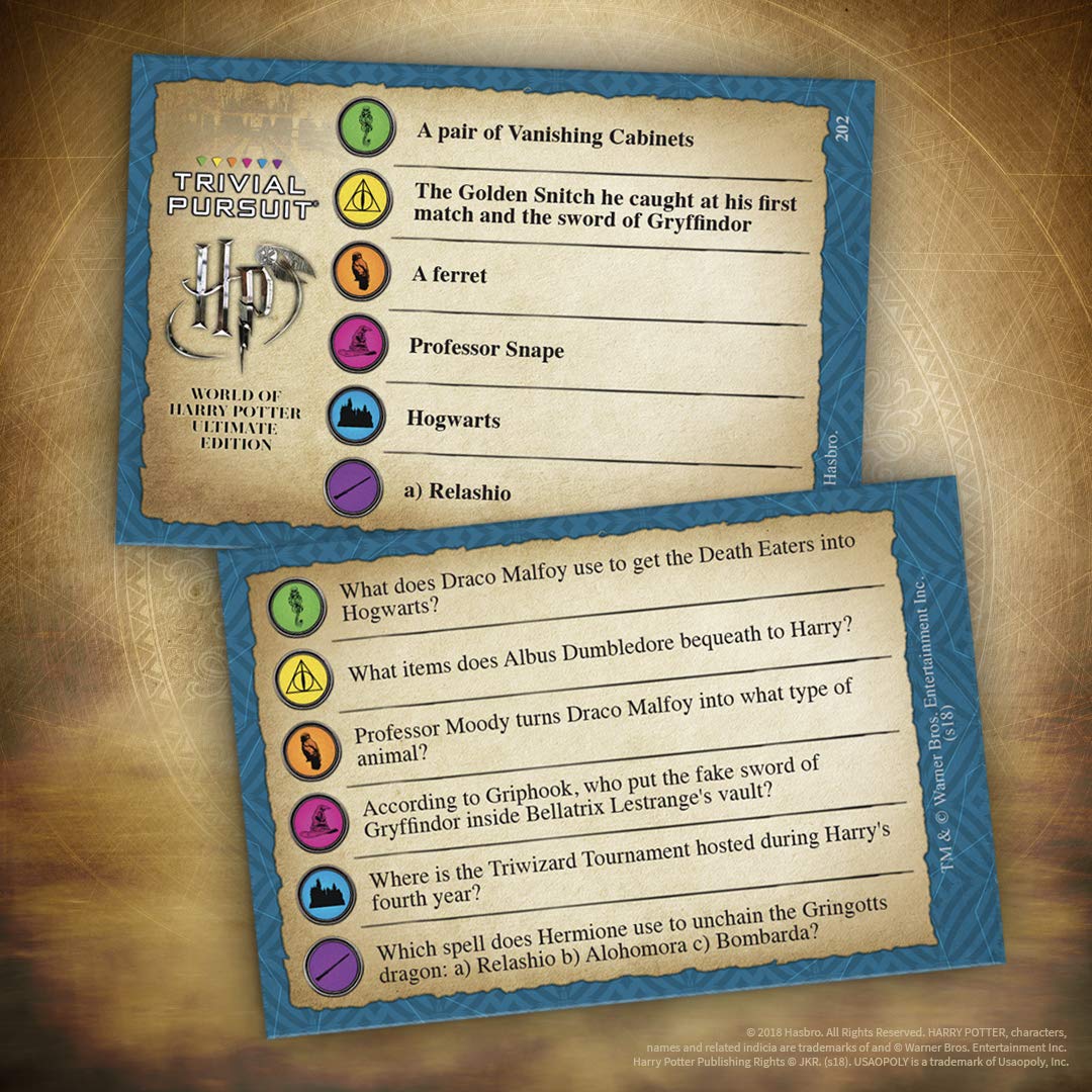 Usaopoly Trivial Pursuit World Of Harry Potter Ultimate Edition | Trivia Board Game Based On Harry Potter Films | Officially Lic