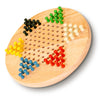 WE Games Chinese Checkers Board Game Set, Travel Size 7" Solid Wood, Assorted Color Pegs, Perfect for Vacations & Road Trips