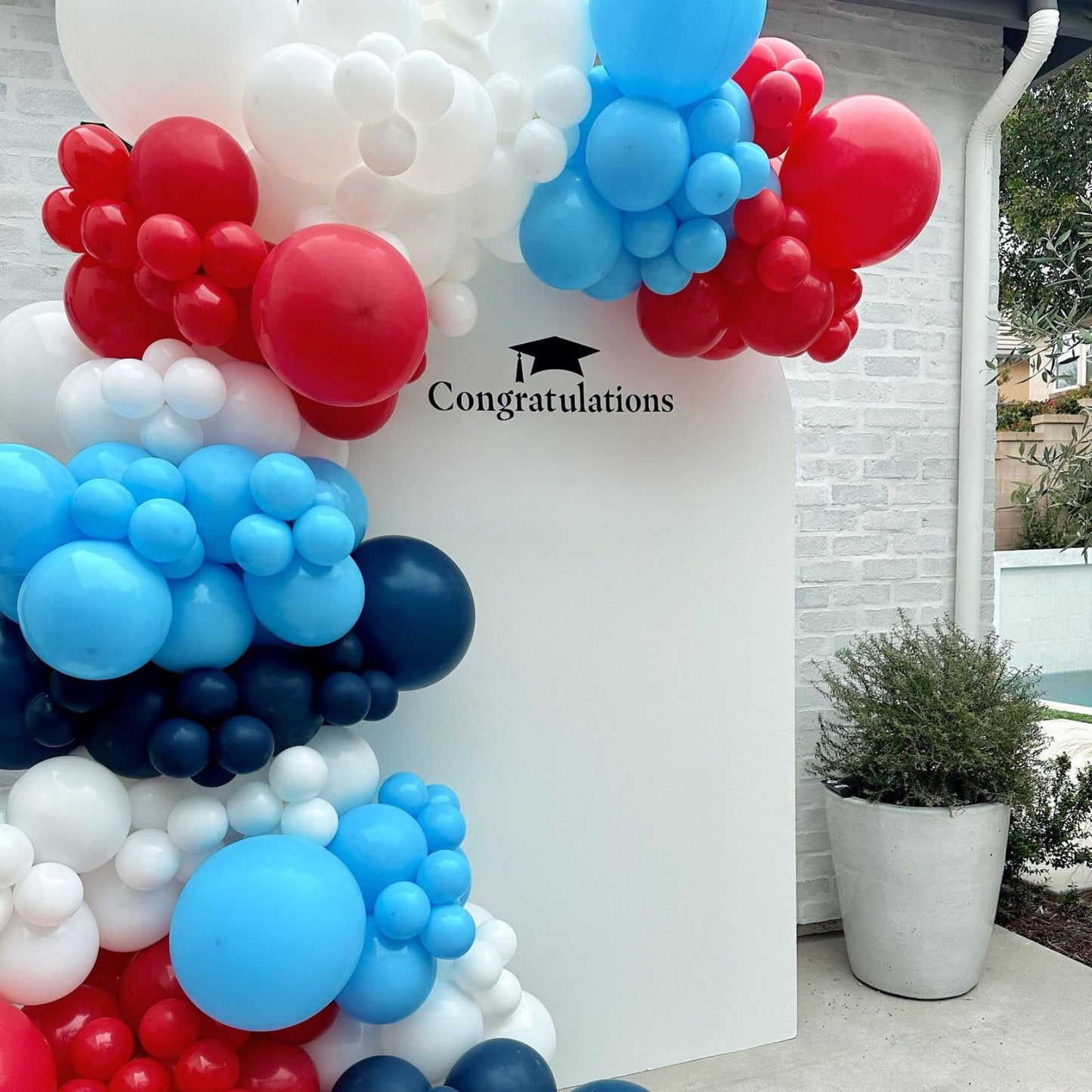 Balloons Red White Blue, 60 Pcs 12 Inch Navy Blue Red White Party Balloons, Pearl Red Blue Birthday Latex Balloons, Navy Blue He