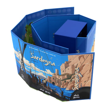 Crafty Games Sardegna Board Game - Dynamic Area Control, 2-4 Players, Ages 15+, 30 Min Playtime, Blue