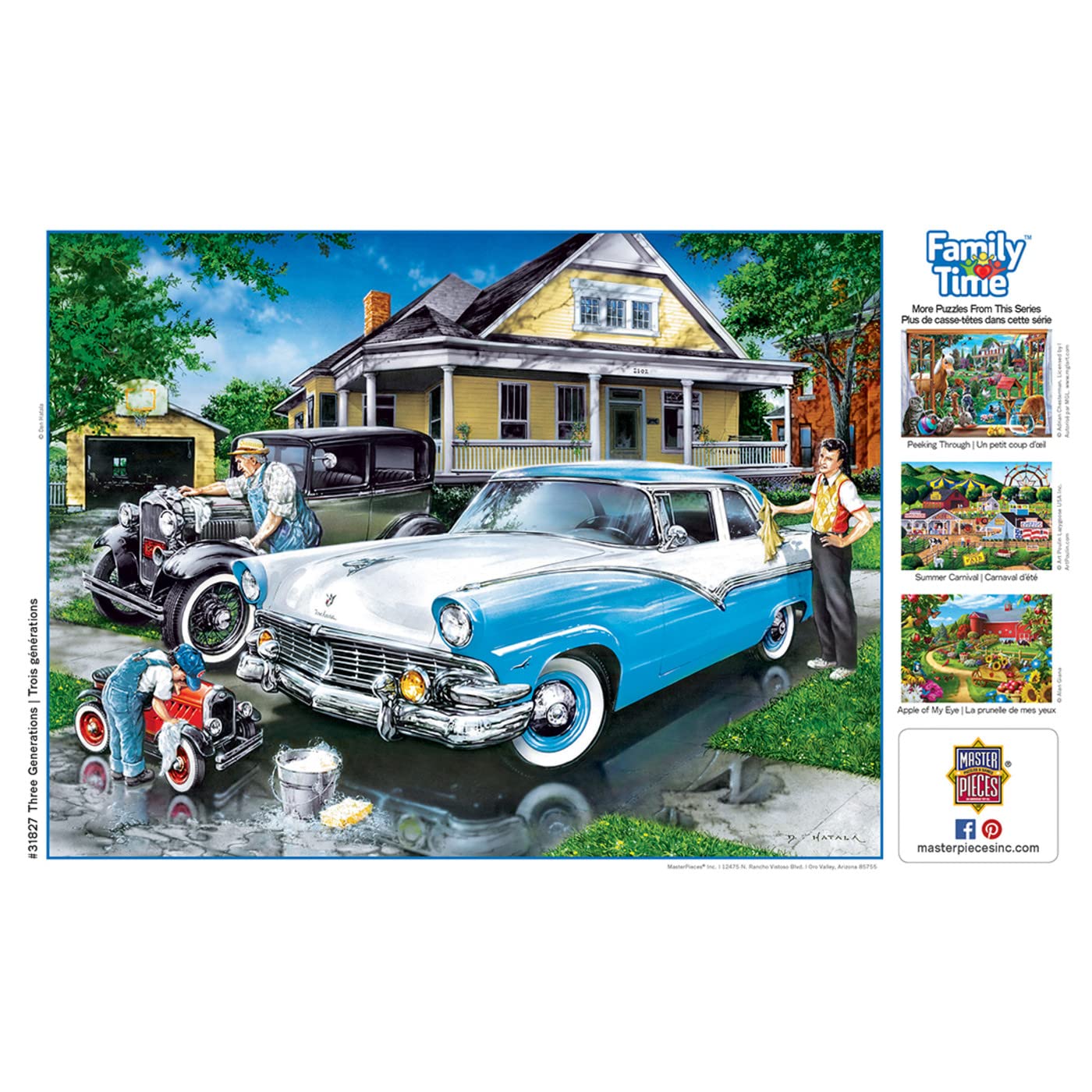 Masterpieces 400 Piece Jigsaw Puzzle For Adults, Family, Or Youth - Three Generations - 18''X24''