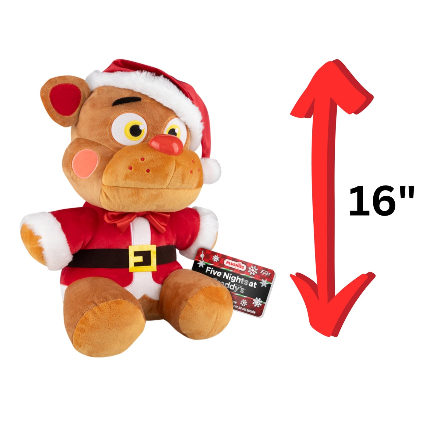 Funko Plush Santa Freddy Mega 16in - Five Nights at Freddy's, GameStop Exclusive, Polyester Material, Model FUN66590