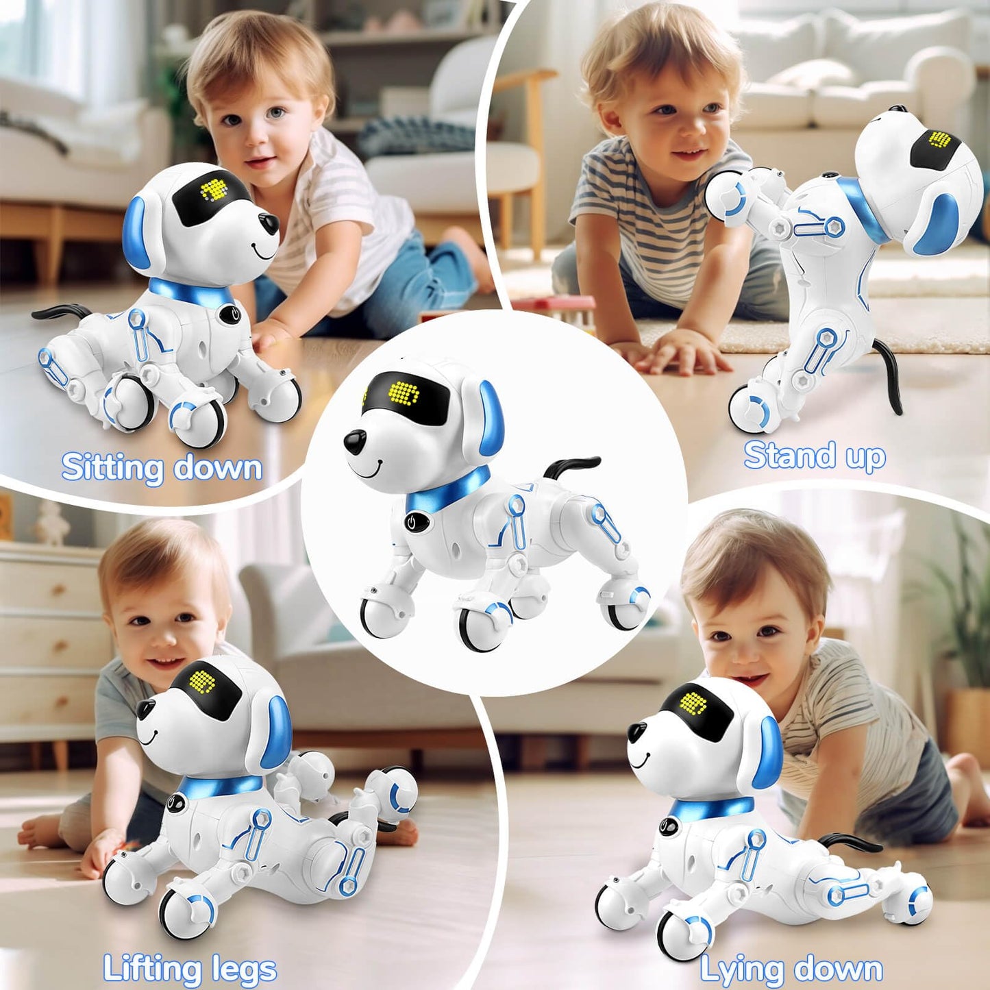 Chridark Remote Control Robot Dog Toy For Kids 5-7 Years Old, Pet Puppy Robotic Toy, Smart Robot Dog, Interactive Touch Walking Talking Toys For Boys Girls, Gifts For 3 5 6 7 8 Years Old