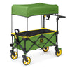 Bright Starts John Deere Pop 'N Ride Stroller Wagon, Foldable With Sun Shade 50+ Spf Protection, Seats 2 Kids At Once, Green & Y