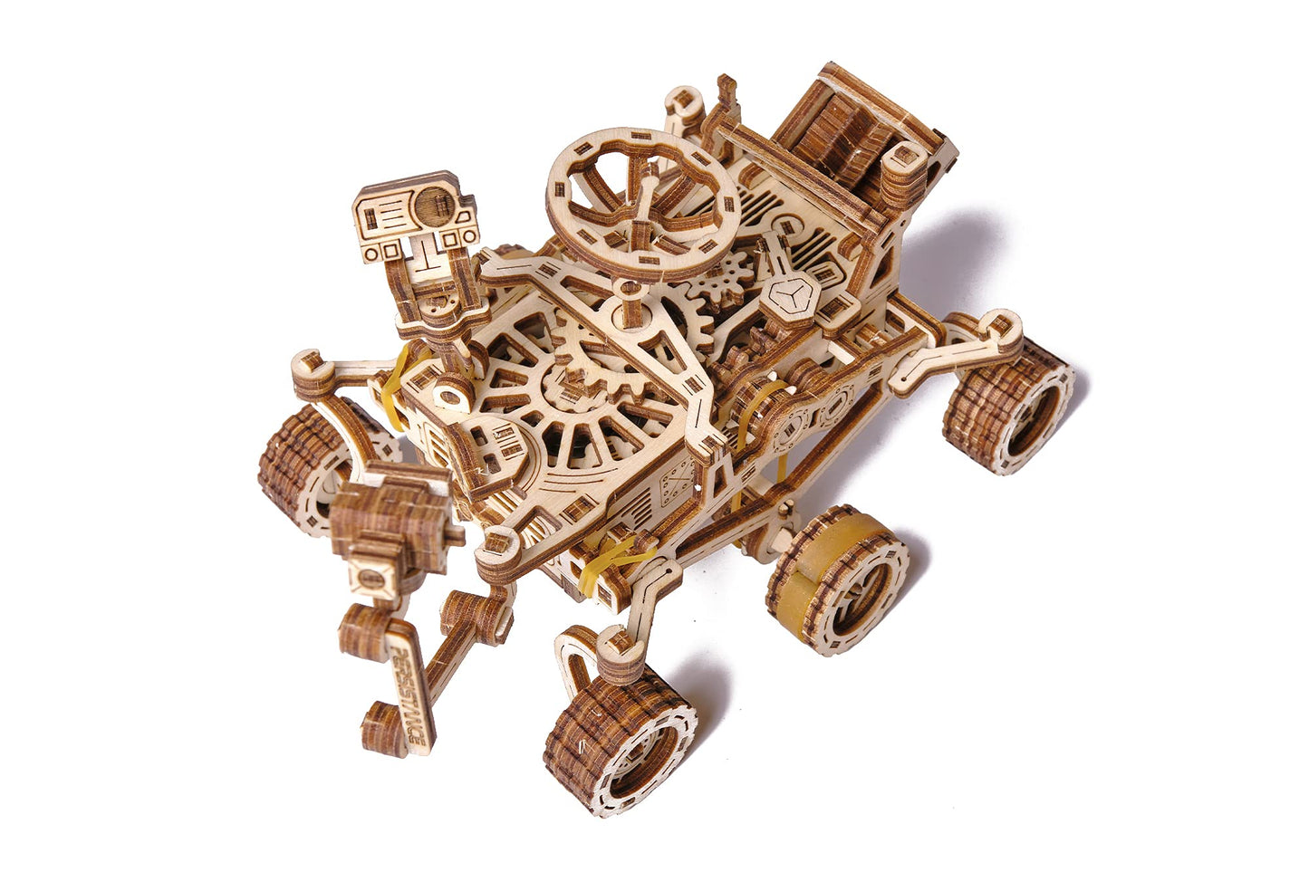 Wood Trick Mars Rover Mechanical 3D Wooden Puzzles For Adults And Kids To Build - Rides Up To 13 Ft - 7.9X4.7 In - Model Kits For Adults - Diy Wooden Models For Adults To Build