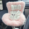 NUJOLI La-bubu Car Seat for 10-17cm Dolls with Soft Furry Cushion, Pink, Model J1373, Perfect for Car Vent Decor or Desktop Display