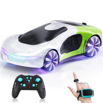 Gesture Sensing Rc Stunt Cars Remote Control Car With Light Spray & Music & 360 Rotate,2.4Ghz Drift Rc Car Toy For Kids,Cool Bir