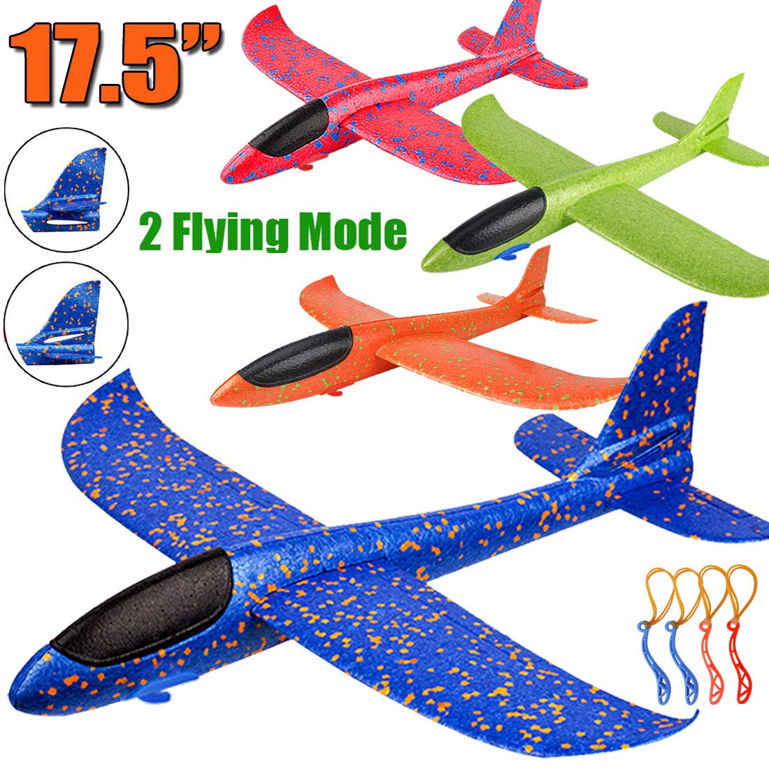 4 Pack Throwing Foam Airplane Toys