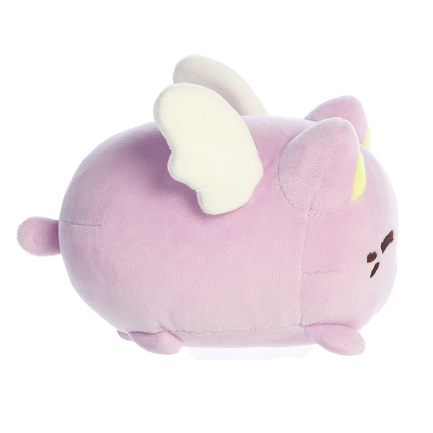 Aurora Enchanting Tasty Peach Candy Heart Meowchi Stuffed Animal - Bright & Colorful Design - Showpiece Plush - Lavender 7 Inche