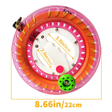 Simxkai Kite String Reel, Kite String Spool,Kite Line Winder, Come With Lock, 9In With1200 Feet Line (Red)