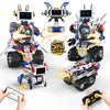 Suplanet Stem Robot For Kids Ages 8-14, 5-In-1 Remote Control, App Programmable And Led Display Robot Toys - 603 Pcs Diy Buildin