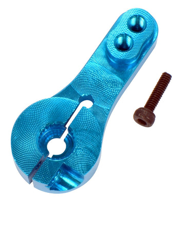 Apex RC Products Blue Aluminum Clamping Servo Horn 25T Futaba/Savox 8003