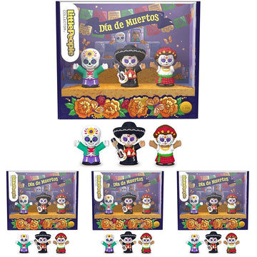 Little People Collector D  a de Muertos Special Edition Set in a Display Gift Package for Adults & Kids, 3 Figures (Pack of 4)
