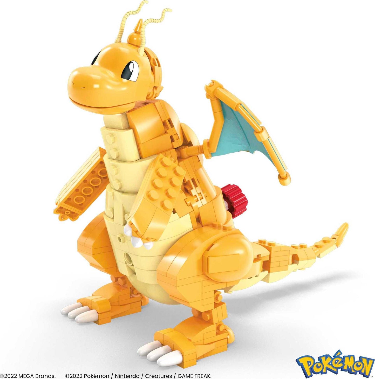 Mega Pokémon Building Toys Set Dragonite With 388 Pieces, Articulated And Poseable With Motion, 7 Inches Tall, For Kids