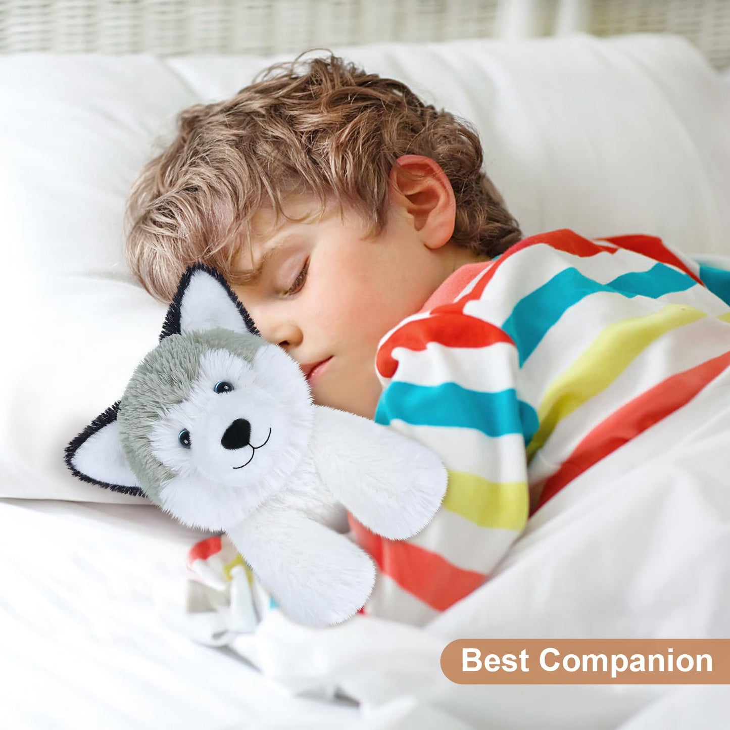 Suzzipals Warmable Husky Stuffed Animal, Microwavable Heating Pads, Cuddly Husky Plushies With Lavender Scent, Dog Plush Toys Fo