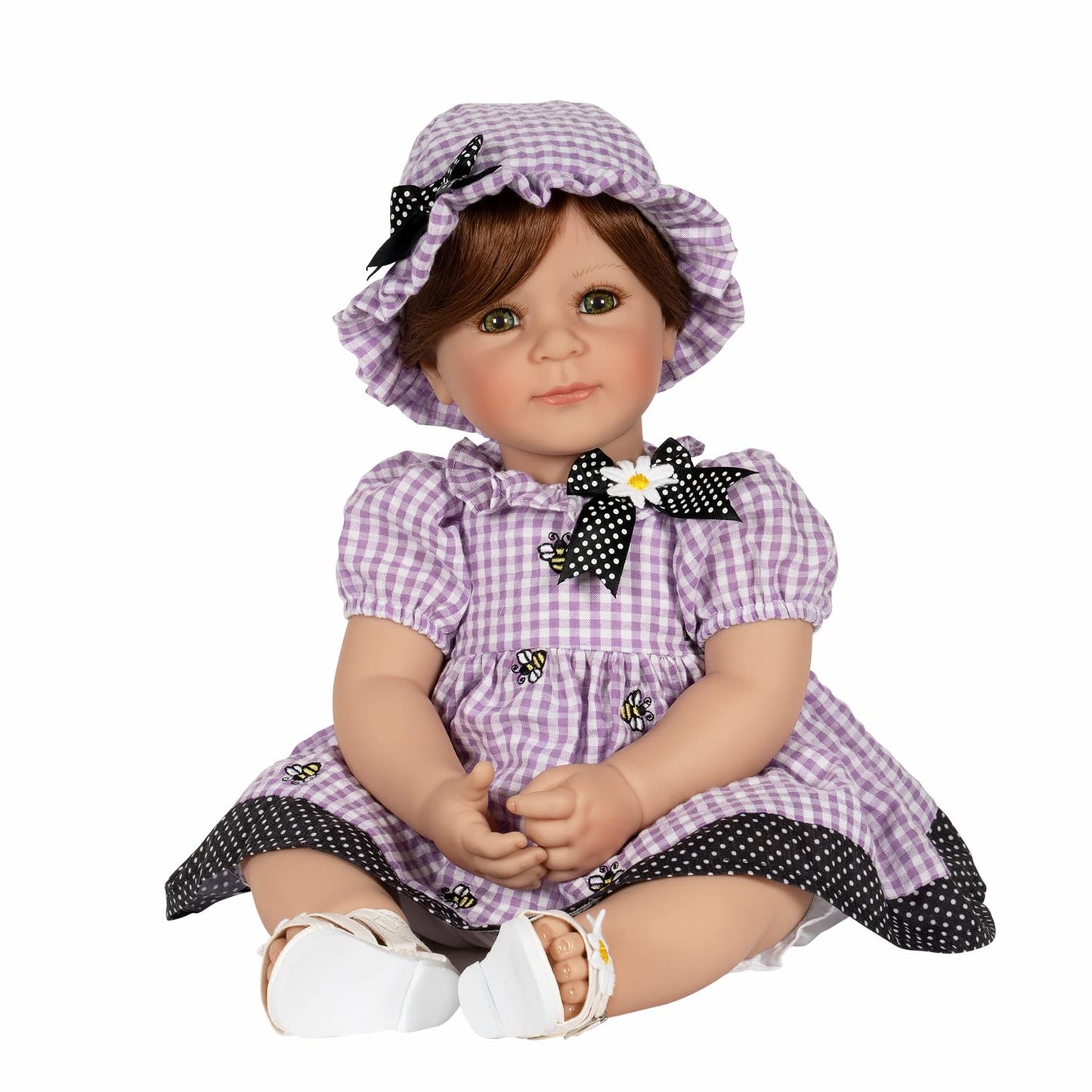 Adora Toddler Time Babies, 20' Premium Doll With Hand Painted Eyelashes And Face, Fresh Baby Powder Scent And Removable Clothing, Birthday Gift For Ages 6+ - Bees Knees