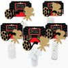 Big Dot Of Happiness Red Carpet Hollywood - Red Carpet Party Centerpiece Sticks - Movie Night Party Centerpiece Sticks - Table Toppers - Set Of 15