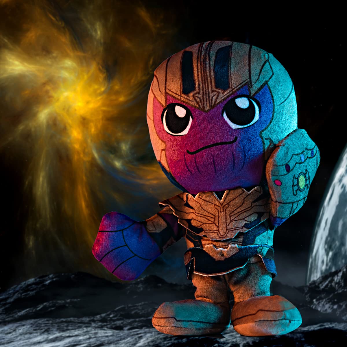 Bleacher Creatures Marvel Thanos 8'' Kuricha Sitting Plush- Soft Chibi Inspired Toy