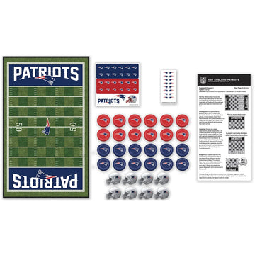 MasterPieces NFL Seattle Seahawks Checkers Board Game Set, 13" x 21", Cardboard, For 2 Players, Ages 6+