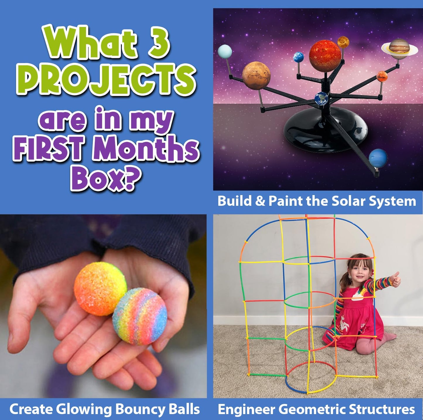 Stem Discovery Box 12 Month Subscription With 36 Total Stem Projects - Educational Science Technology Engineering Learning Lab -